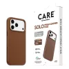 CARE by PanzerGlass Solo vegānas ādas apvalks brūns ar MagSafe iPhone 17 Pro Max