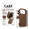 CARE by PanzerGlass Tango 2-in-1 maciņa futrālis brūnā krāsā ar MagSafe iPhone 17 Pro Max