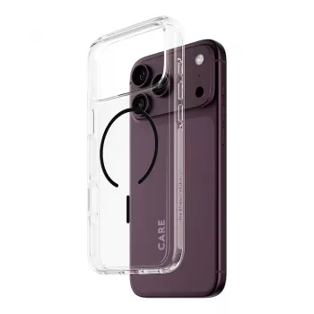 CARE by PanzerGlass Urban Explorer apvalks caurspīdīgs ar melnu MagSafe iPhone 17 Pro Max
