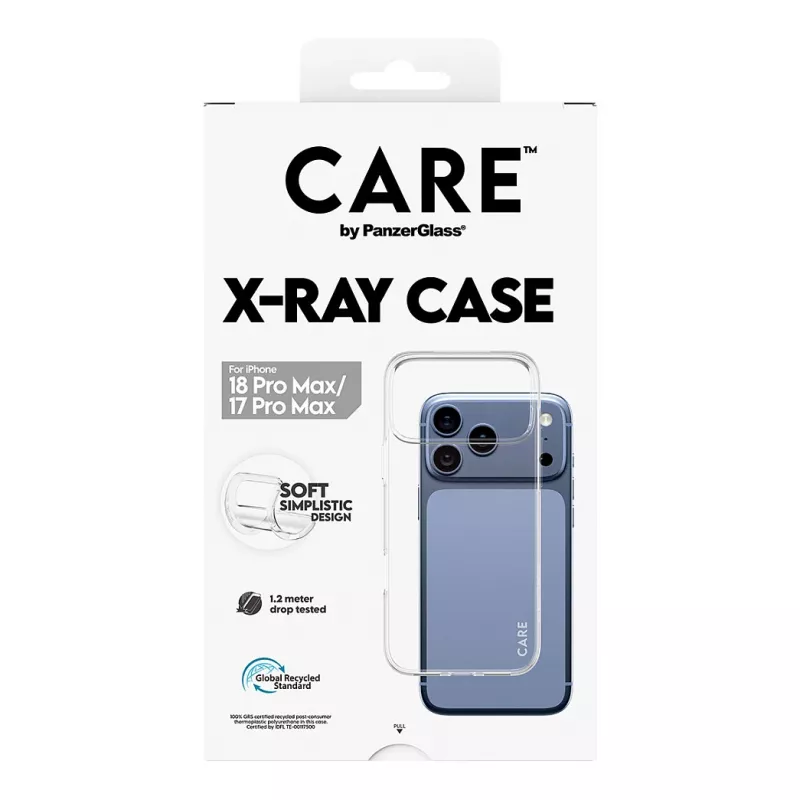 CARE by PanzerGlass X-Ray vāciņš iPhone 17 Pro Max - caurspīdīgs