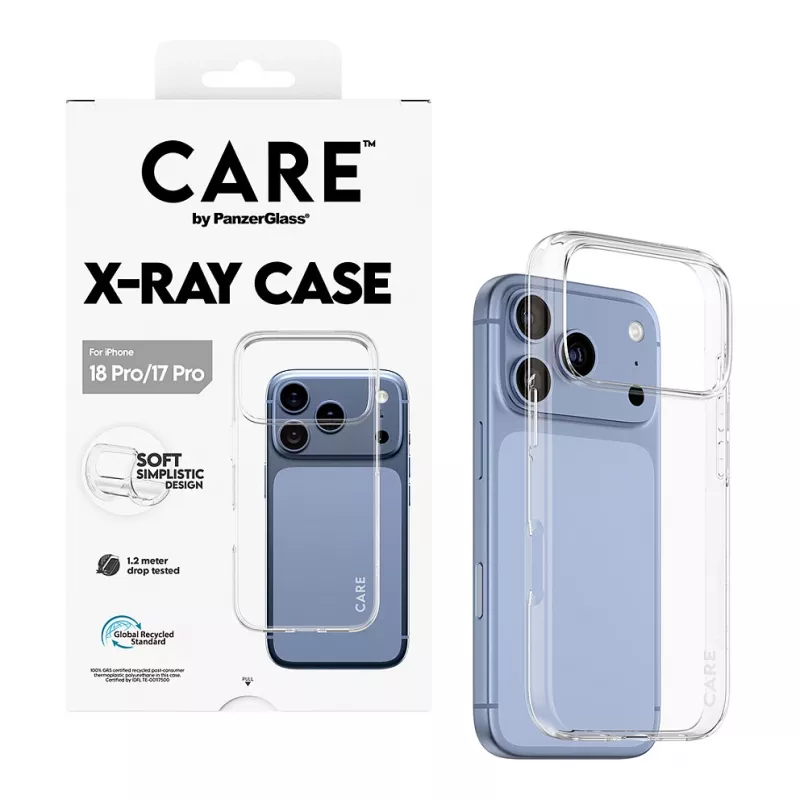 CARE by PanzerGlass X-Ray vāciņš iPhone 17 Pro - caurspīdīgs