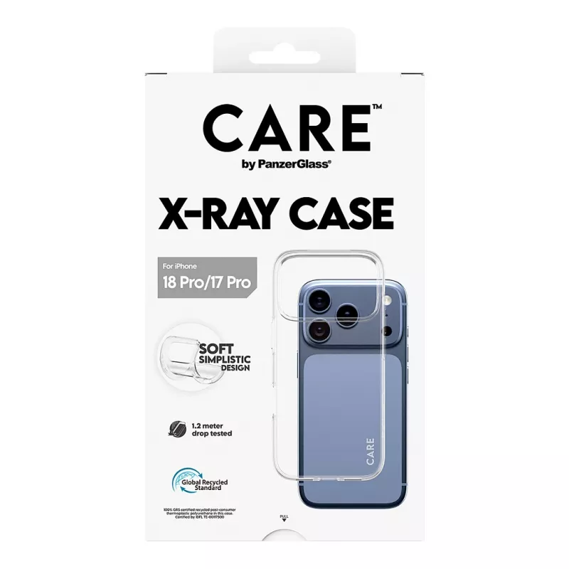 CARE by PanzerGlass X-Ray vāciņš iPhone 17 Pro - caurspīdīgs