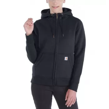 Carhartt Clarksburg sieviešu jaka ar rāvējslēdzēju un kapuci - melna