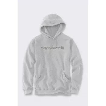 Carhartt Marquette Logo džemperis ar kapuci - Heather Gray, L izmērs