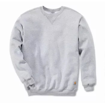 Carhartt vīriešu Midweight apaļas apkakles džemperis Heather Grey