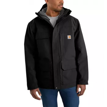 Carhartt Super Dux izolētā mētelis - Melns - Vīriešu brīvs piegulums