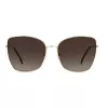 CAROLINA HERRERA HER0133S000 Sieviešu saulesbrilles - Melns acetāta rāmis, Pelēkas gradienta lēcas, 59 mm