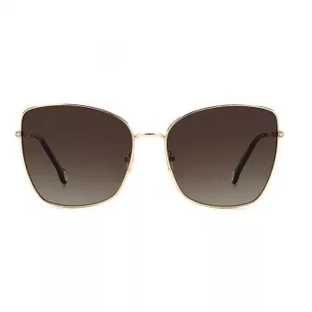 CAROLINA HERRERA HER0133S000 Sieviešu saulesbrilles - Melns acetāta rāmis, Pelēkas gradienta lēcas, 59 mm