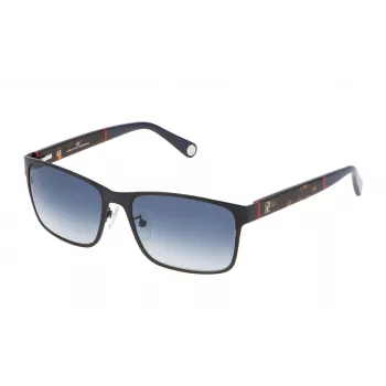 CAROLINA HERRERA SHE0725708EE Sieviešu taisnstūra saulesbrilles Havana brūns gradients 57mm