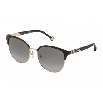 CAROLINA HERRERA SHE119560302 Sieviešu saulesbrilles - Havana acetāta rāmis, brūna gradienta lēca, 56/18/135 mm