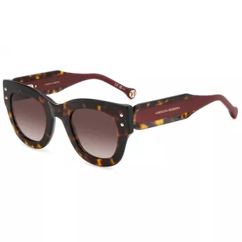 CAROLINA HERRERA Sieviešu kaķacs formas saulesbrilles HER0222SO63 (47/26/145 mm)