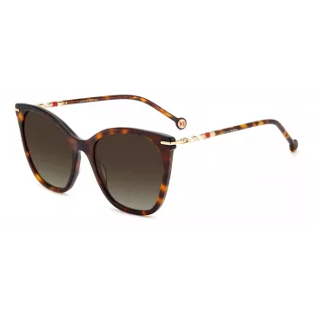 Carolina Herrera Sieviešu Saulesbrilles HER0091S05L Kaķacs Acetāts Melns Pelēks Gradients 56/20/145 mm