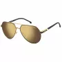CARRERA 1067/SI Vīriešu saulesbrilles - Pilota kvadrātveida rāmis, melns acetāts, pelēkas polikarbonāta lēcas, UV400 aizsardzība, 62mm lēca, 14mm tilts, 145mm deniņi