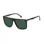 Carrera 278/S Vīriešu taisnstūra saulesbrilles 58mm - UV400, melns rāmis, pelēkas lēcas