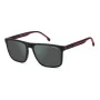 Carrera 8064S-0OIT-Q3 Vīriešu taisnstūra saulesbrilles Melnas/Pelēkas 57mm
