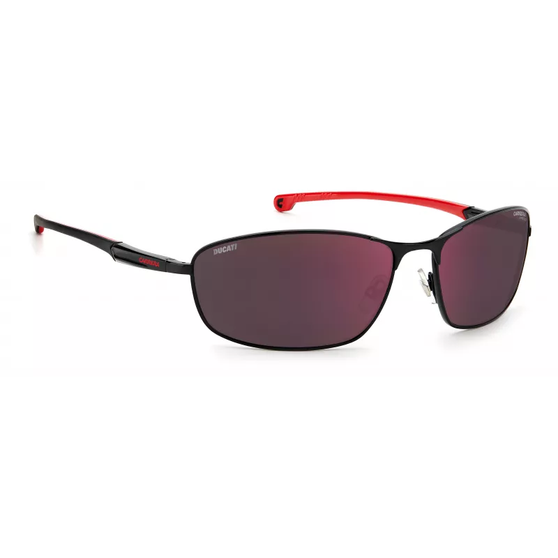 Carrera Ducati vīriešu saulesbrilles CARDUC006SOIT - Melns rāmis, pelēkas lēcas, 64/17/130 mm