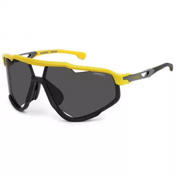 Carrera Ducati Vīriešu Saulesbrilles CARDUC055S4CW - Matēts Melns Rāmis, Pelēkas Lēcas, 76mm Lēcu Platums
