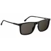 CARRERA Unisex Sunglasses 231-S-807-IR (55/18/145 mm) Black Acetate Frame Grey Silver Mirror Lens