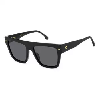 CARRERA Sieviešu saulesbrilles CARRERA3016S8 Taisnstūra acetāta rāmis Pelēkas lēcas 55/17/140 mm