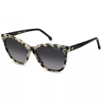 CARRERA Sieviešu saulesbrilles CARRERA3043SA - Taisnstūra acetāta rāmis, UV400 aizsardzība, 56 mm lēcas