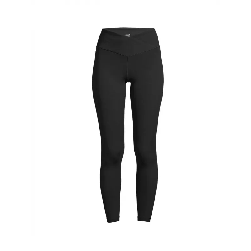 CASALL Overlap High Waist Black Leggings