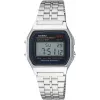 CASIO A-159WA-N1 Unisex Digitalais Kvarca Pulkstenis, 33mm, Sudrabs/Pelēks