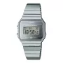 CASIO A700WEV-7A Unisex Digitālais Kvarca Pulkstenis Sudraba Nerūsējošais Tērauds 37.4mm