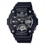 CASIO AEQ-120W-1A Vīriešu analog-digitālais pulkstenis, 53,3 mm, melns sveķu