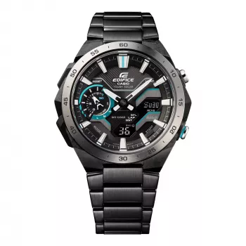CASIO Edifice ECB-2200D-1AEF Vīriešu Saules Bluetooth Pulkstenis 47.6mm Nerūsējošais Tērauds