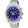 CASIO Edifice EFR-574D-2AVUEF Vīriešu analogais kvarca pulkstenis, 42,3 mm, zils ciparnīca, nerūsējošā tērauda aproce