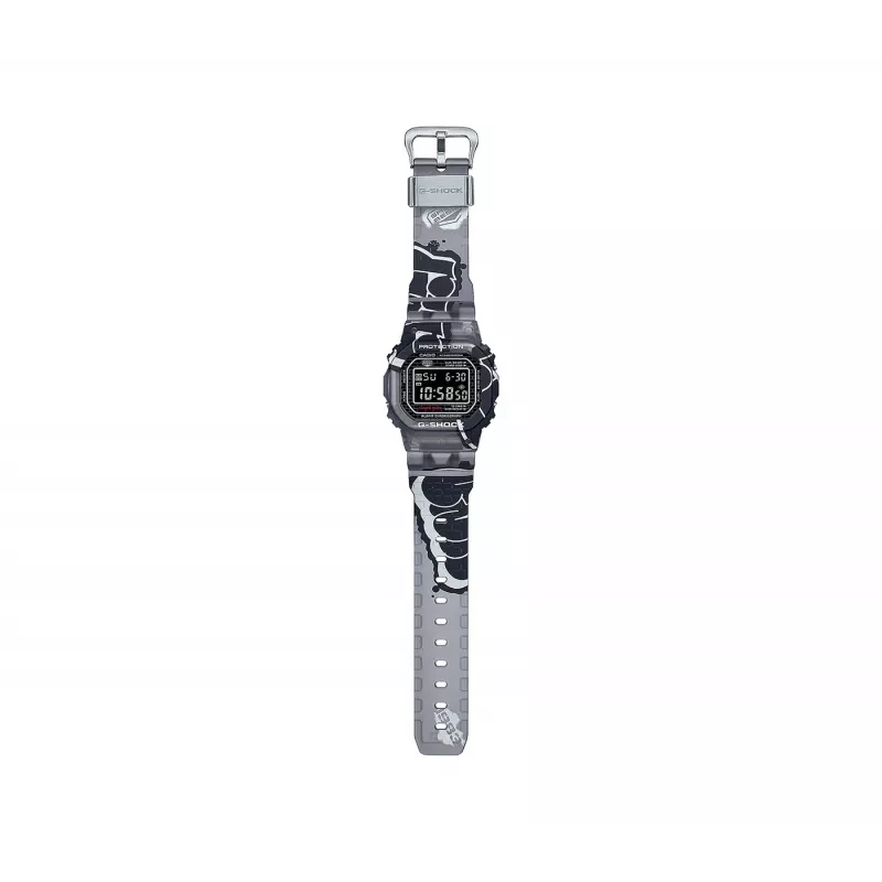 CASIO G-SHOCK DW-5000SS-1ER Vīriešu digitālais pulkstenis 42.8 mm Melns jonu pārklājuma tērauds