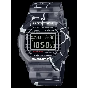 CASIO G-SHOCK DW-5000SS-1ER Vīriešu digitālais pulkstenis 42.8 mm Melns jonu pārklājuma tērauds