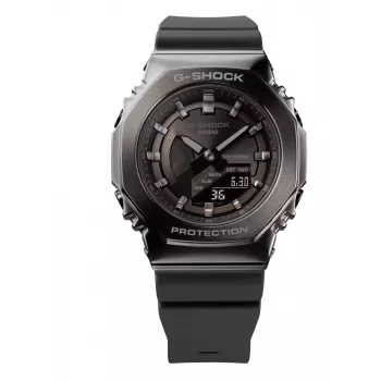 CASIO G-SHOCK GMS2100B8AER Sieviešu analogi-digitālais pulkstenis, 40,4 mm, pelēka sveķu josla