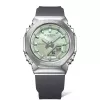 CASIO G-SHOCK Sieviešu GM-S2110-3AER Analogā-digitālā rokas pulkstenis 42,9mm Zaļš sveķi/nerūsējošais tērauds