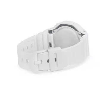CASIO GMA-S2100MD-7AE Sieviešu analogi-digitālais kvarca pulkstenis, 46,2 mm, balta sveķu siksniņa