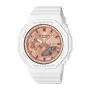 CASIO GMA-S2100MD-7AE Sieviešu analogi-digitālais kvarca pulkstenis, 46,2 mm, balta sveķu siksniņa