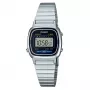 CASIO LA-670WD-1DF Sieviešu digitālais pulkstenis Sudraba nerūsējošais tērauds 24mm