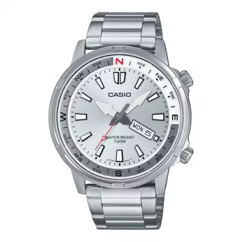 CASIO Vīriešu analogais pulkstenis MTD130D7AVDF 44mm Nerūsējošais tērauds