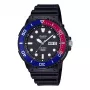 CASIO MRW-230H-1E2 Vīriešu analogais kvarca pulkstenis ar sveķu siksniņu, 47,9 mm korpuss, melns ciparnīca, 100 m ūdensizturība