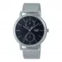 CASIO MTP-B310M-1AVEF Unisex Analogais kvarca pulkstenis, nerūsējošā tērauda sieta aproce, 50m ūdensizturība