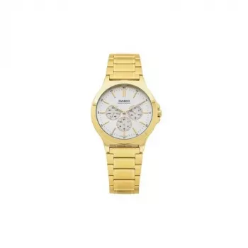 CASIO MTP-V300G-9AUDF Vīriešu analogais kvarca pulkstenis, zelta jonu pārklājuma nerūsējošais tērauds, 41,5 mm