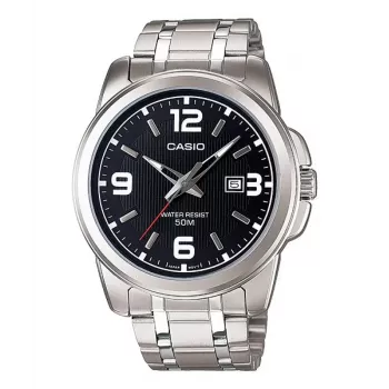 CASIO MTP1314D1AVDF Vīriešu analogais kvarca pulkstenis 44,9 mm Nerūsējošais tērauds