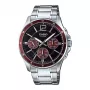 CASIO MTP1374D5AVDF Vīriešu analogais kvarca pulkstenis, nerūsējošais tērauds, brūns ciparnīca, sudraba krāsa, 43,5 mm