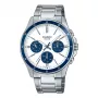 CASIO MTP1374D7A2VD Vīriešu analogais kvarca pulkstenis 47mm Nerūsējošais tērauds