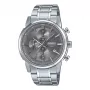 CASIO MTPE510D8AVDF Vīriešu analogais kvarca pulkstenis 42mm Nerūsējošais tērauds Pelēks ciparnīca