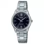 CASIO Sieviešu analogais kvarca pulkstenis LTP-V005D-1B2 34mm Sudraba nerūsējošais tērauds