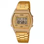CASIO sieviešu digitālais pulkstenis B640WGG-9DF rozā zelta tonēts nerūsējošais tērauds