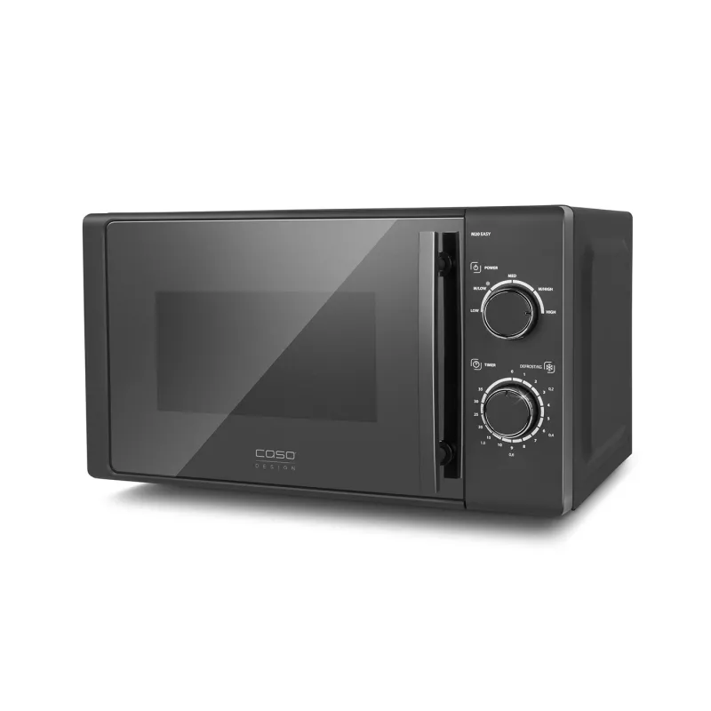 CASO M20 EASY 03309 solo mikroviļņu krāsns, 20 L, 700 W, 35 min. taimeris, melna/pelēka