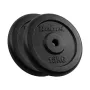 Čuguna svaru komplekts 2x15kg, urbums 31mm, klasisks disks, REBEL ACTIVE