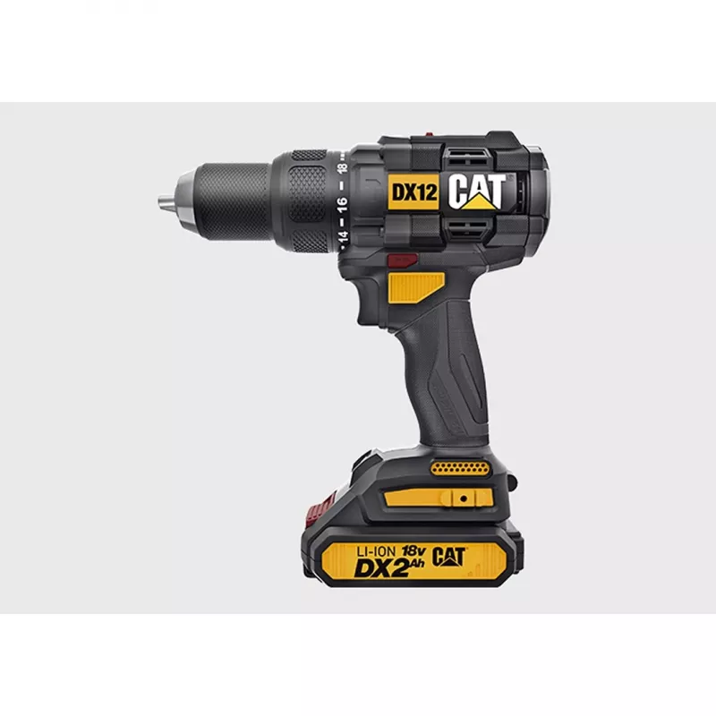 CATERPILLAR DX12 18V Brushless Cordless Drill Driver Kit 2x2.0Ah Li-ion